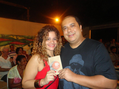Com a poeta Camila Senna